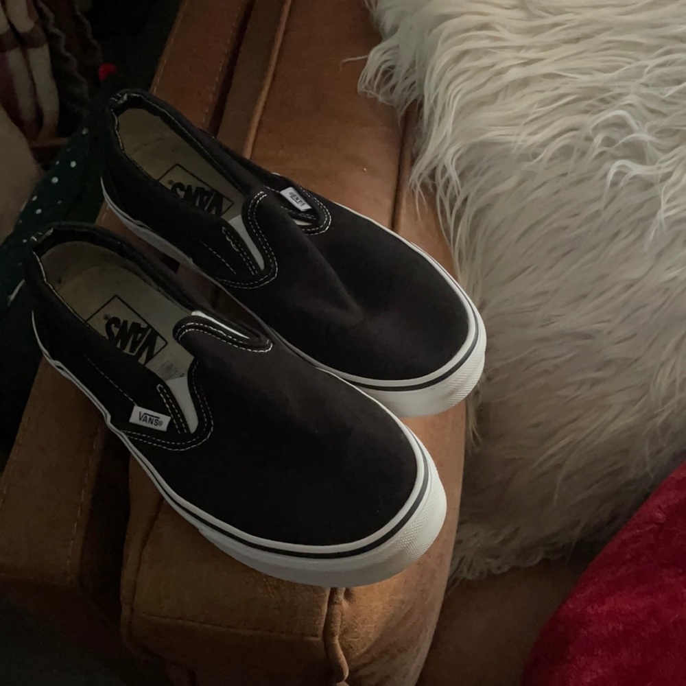 vans slip ons. size 9. used but look very clean